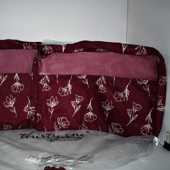 Thirty One  Packing Cube Deluxe Set  in  Sketched Floral  Set of 5   NWT - Picture 6 of 11